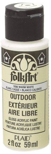 Folkart Outdoor Brush On - Warm White  2 Oz. - Al Masam Stationery LLC